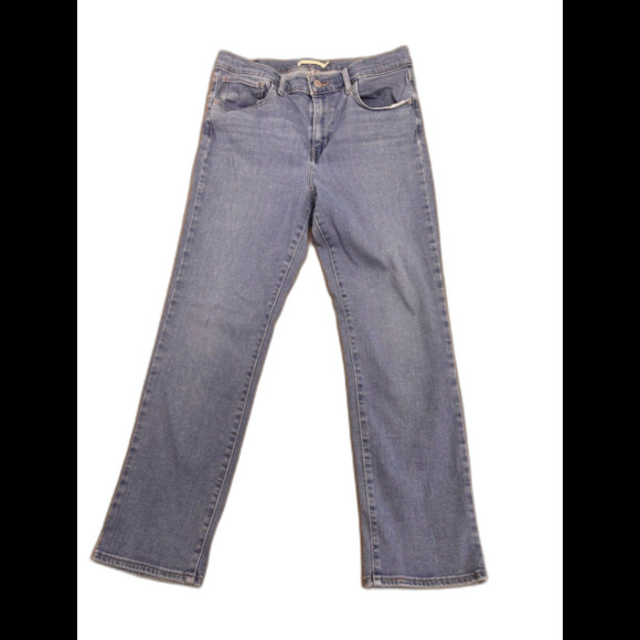 Levi's 724 High Rise Straight Jeans Women's Size 30 Blue Denim - Picture 1 of 10